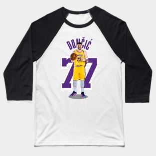 Luka Doncic LA Lakers Vector Art Baseball T-Shirt